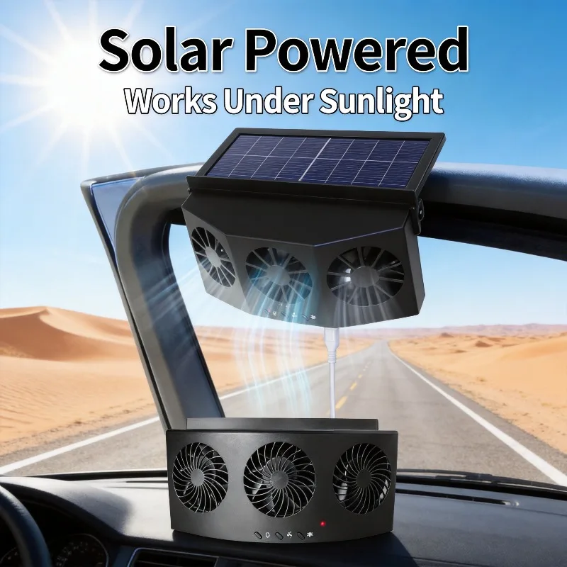 Renewable Energy Fan - USB Güneş Enerjili Şarj Edilebilir Araba