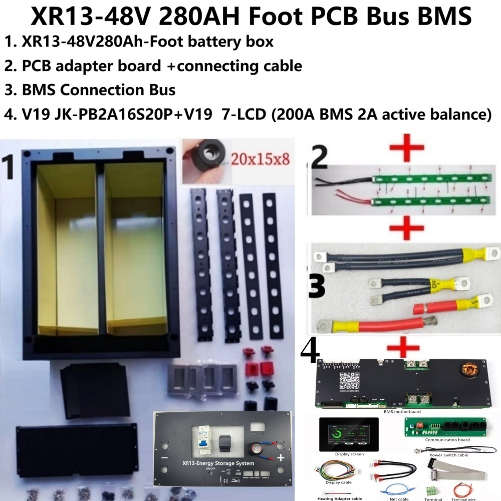 XR13 16S 51.2V 7 inç LCD JK BM - Renewable Energy Kits incelemesi ve fiyatı