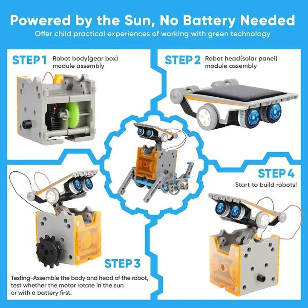 13 in 1 Güneş Enerjili Robot B - Renewable Energy Kits incelemesi ve fiyatı